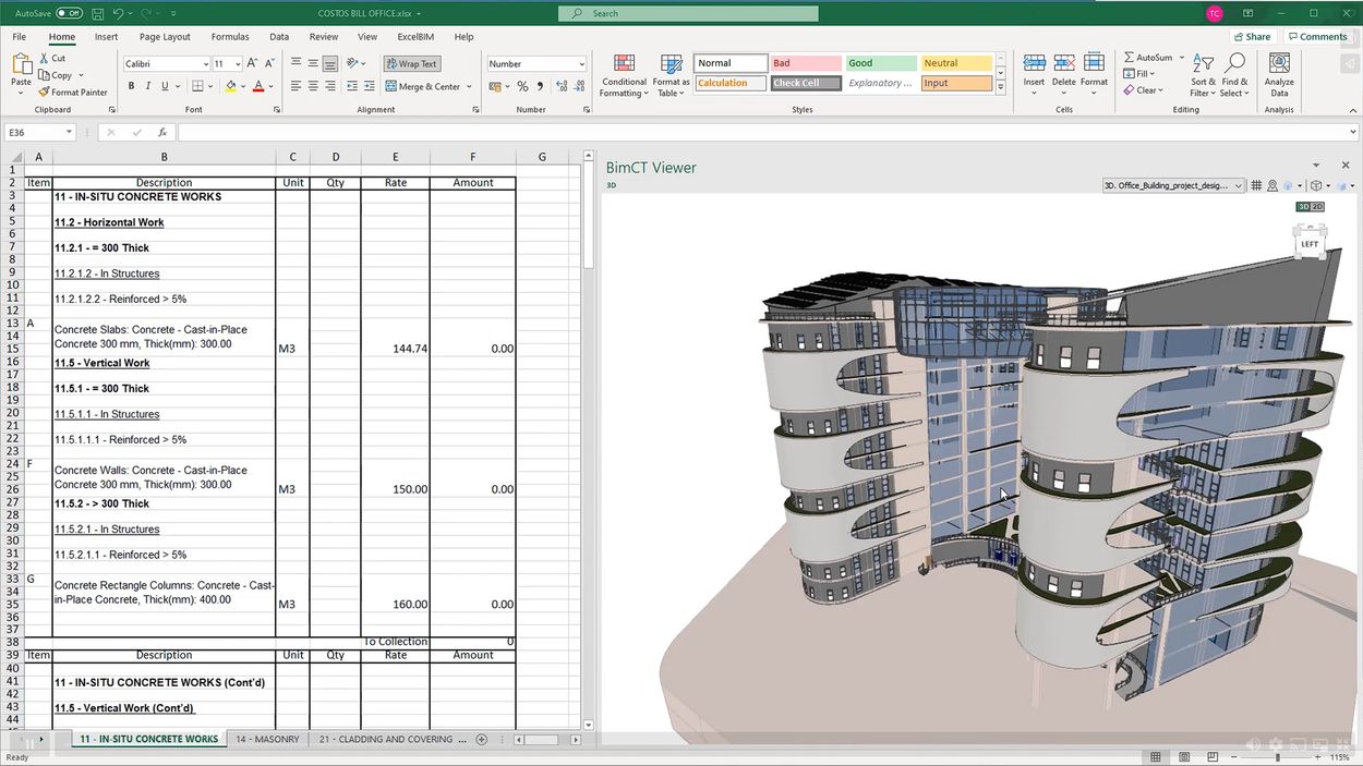 CellBIM  Bringing 2D & 3D to MS Excel + crack